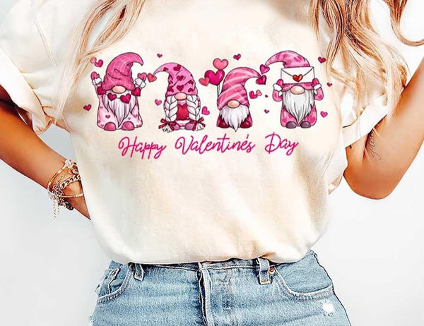 Happy Valentine’s Day gnomes 75934 DTF transfer