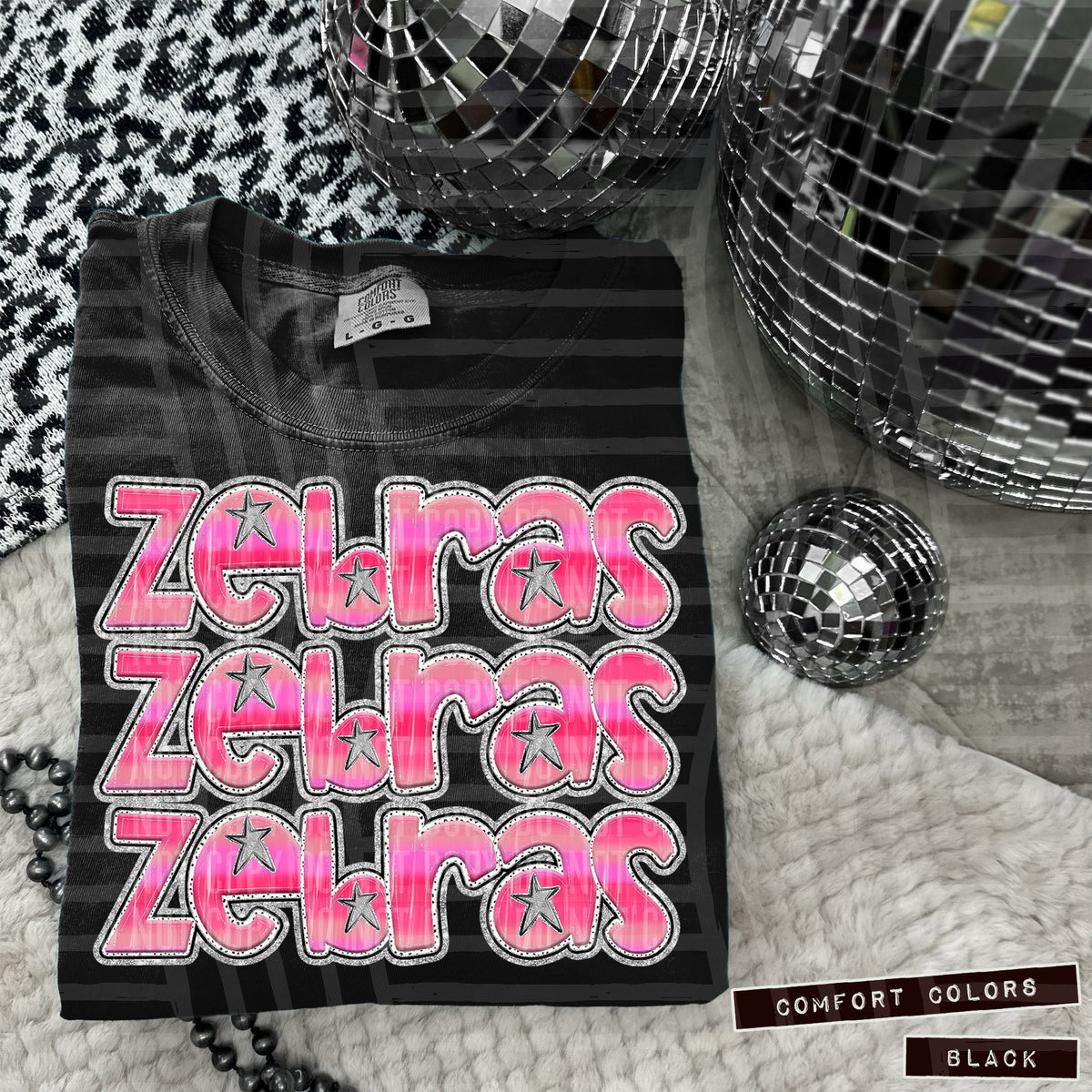 Zebras Pink Stacked (Caplinger) 102025 DTF transfer
