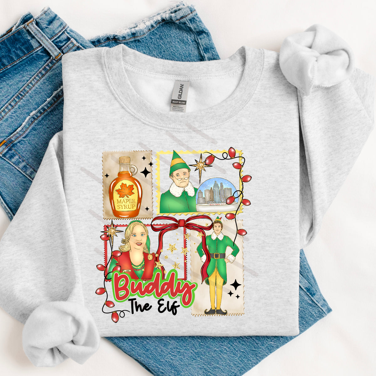 The Elf stamps exclusive DTF transfer