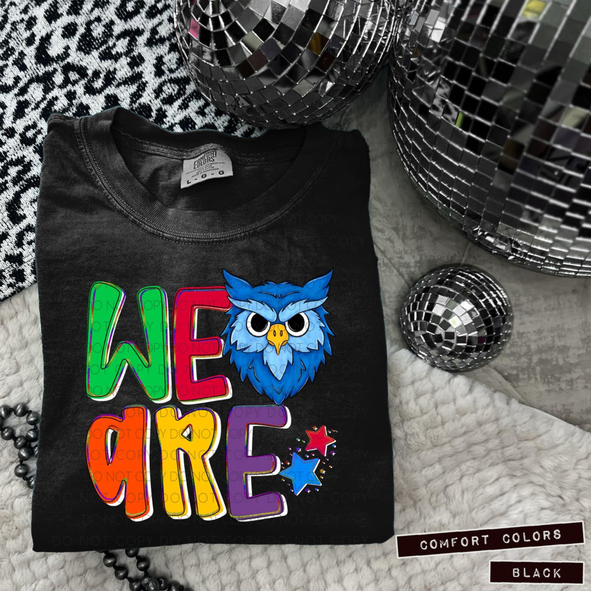 We are owls blue (Caplinger) 100799 DTF transfer