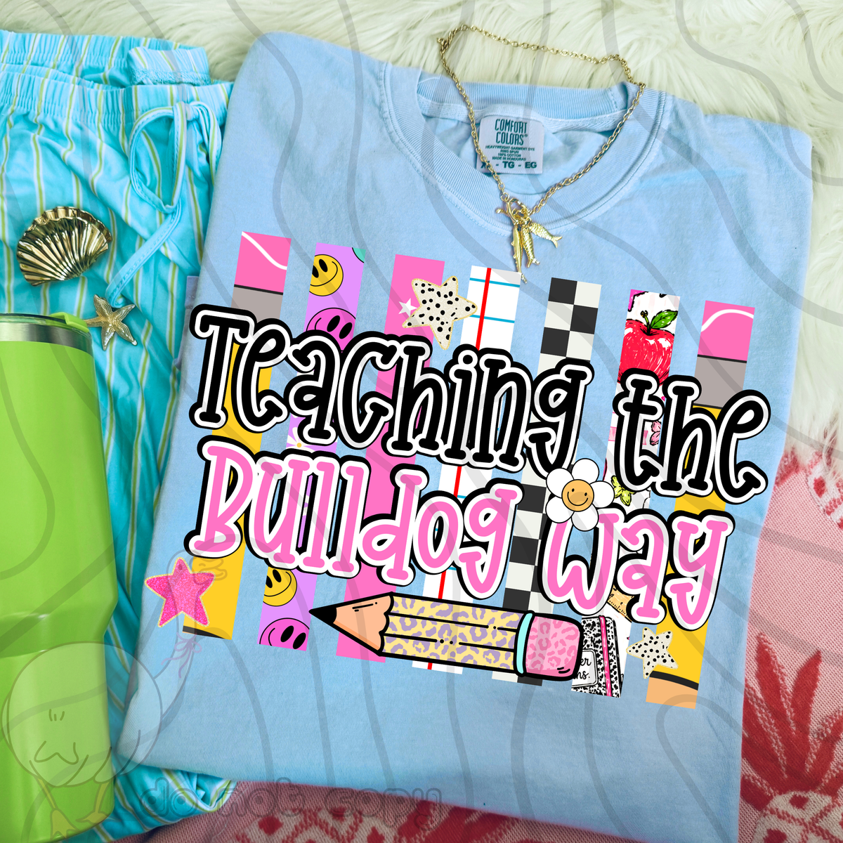 Teaching the bulldog way school stripes (DKD) DTF Transfer