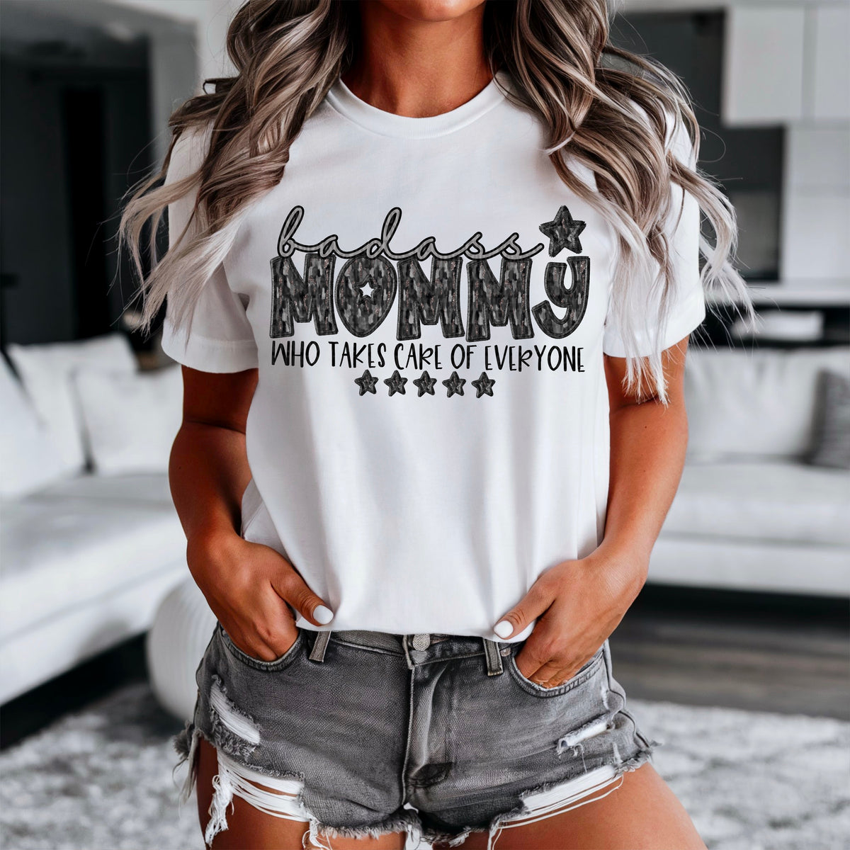 Badass mommy who takes care of everyone 90356 DTF transfer