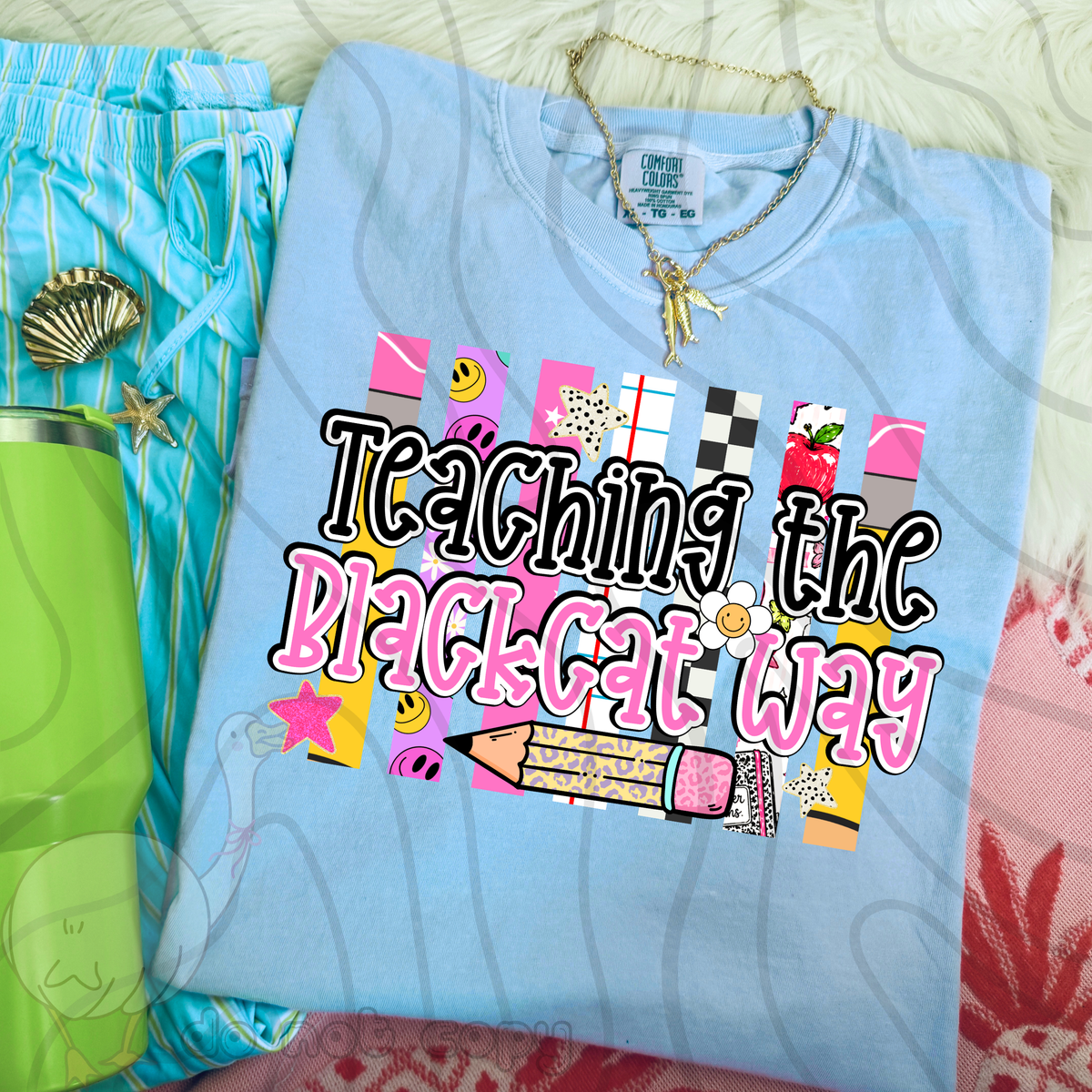 Teaching the blackcat way school stripes (DKD) DTF Transfer