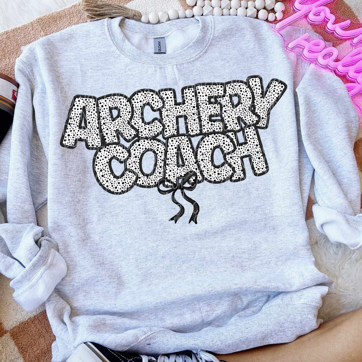 Archery coach dot filled (CITY) 82287 DTF transfer