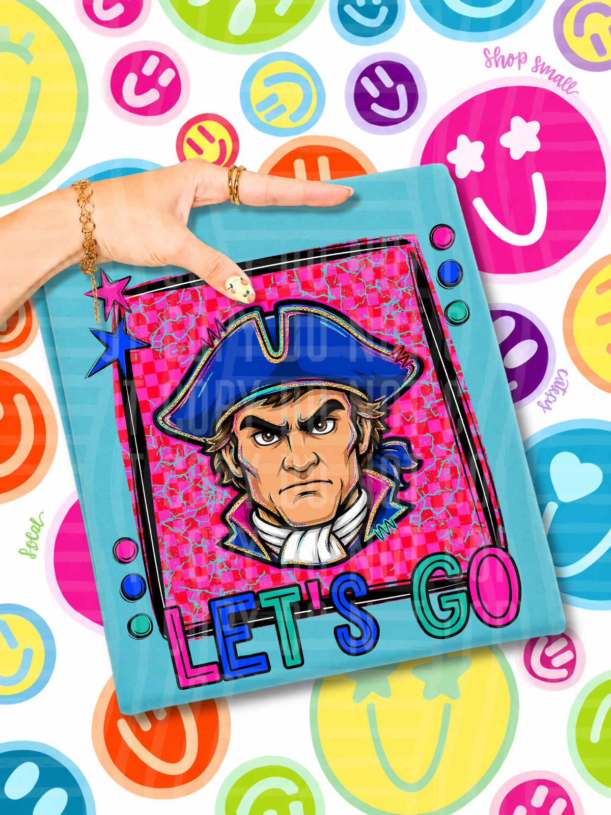 Lets go Yankees candy mascots (Caplinger) DTF transfer