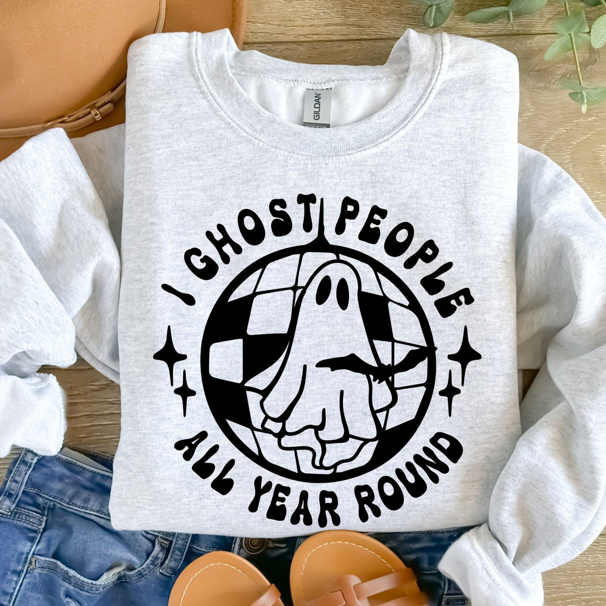 I ghost people all year long black-38459-DTF transfer