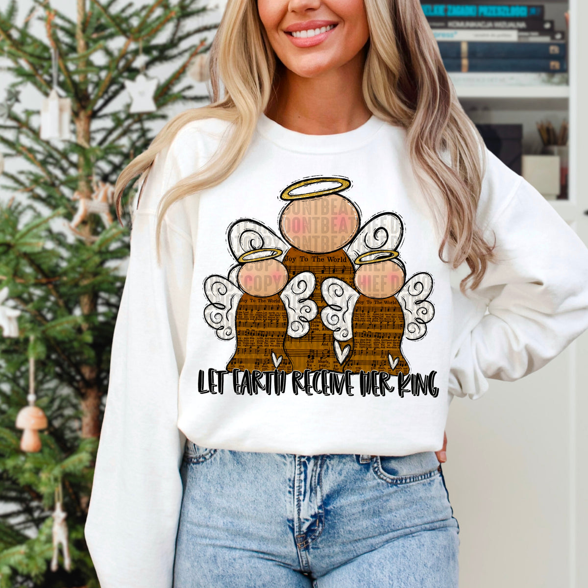 Let earth receive her king 103521 DTF transfer