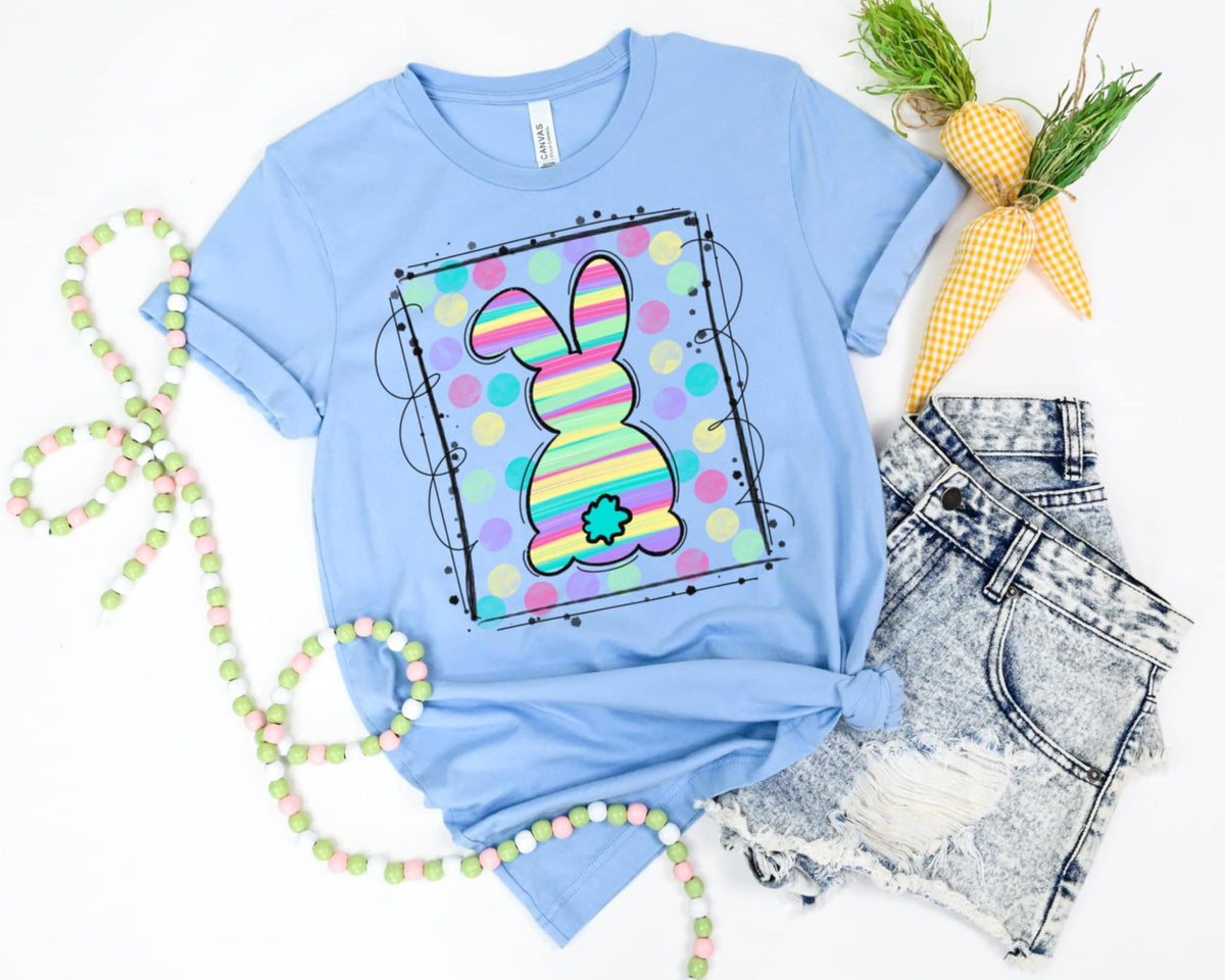 Easter bunny stamp 85132 DTF transfer