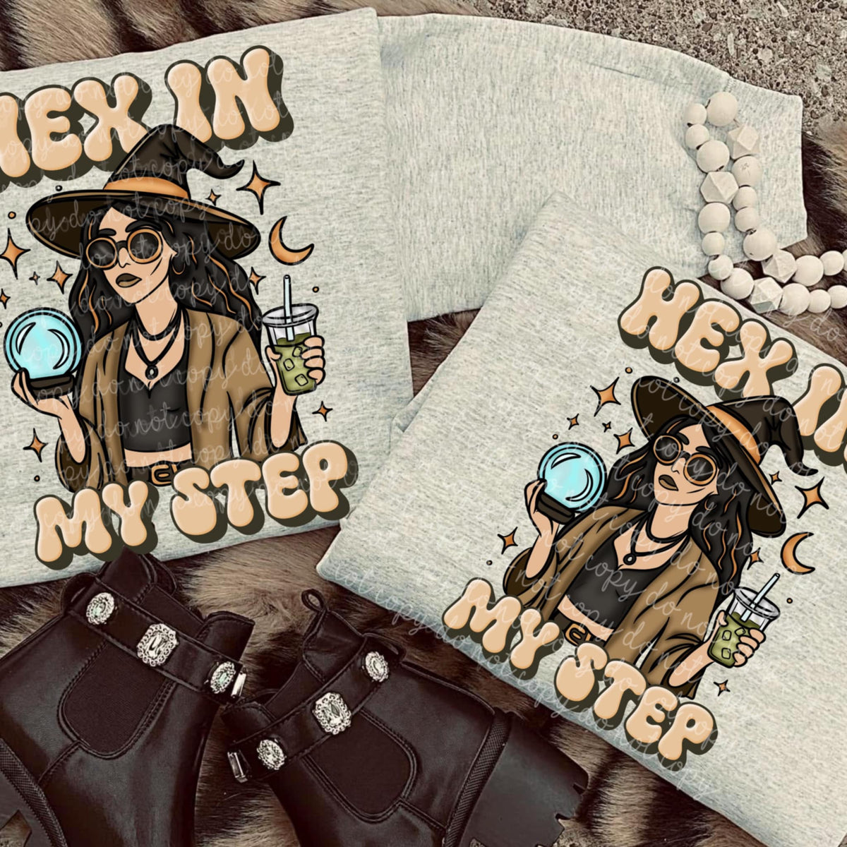 Hex in My Step (lighter skin tone) (MMD) DTF transfer