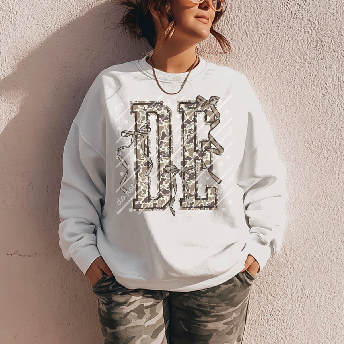 DE camo bow state (scarlow) DTF Transfer