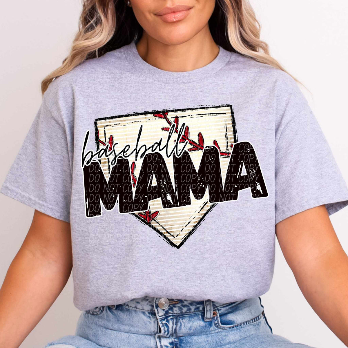 Baseball mama baseball diamond (CITY) 84976 DTF transfer
