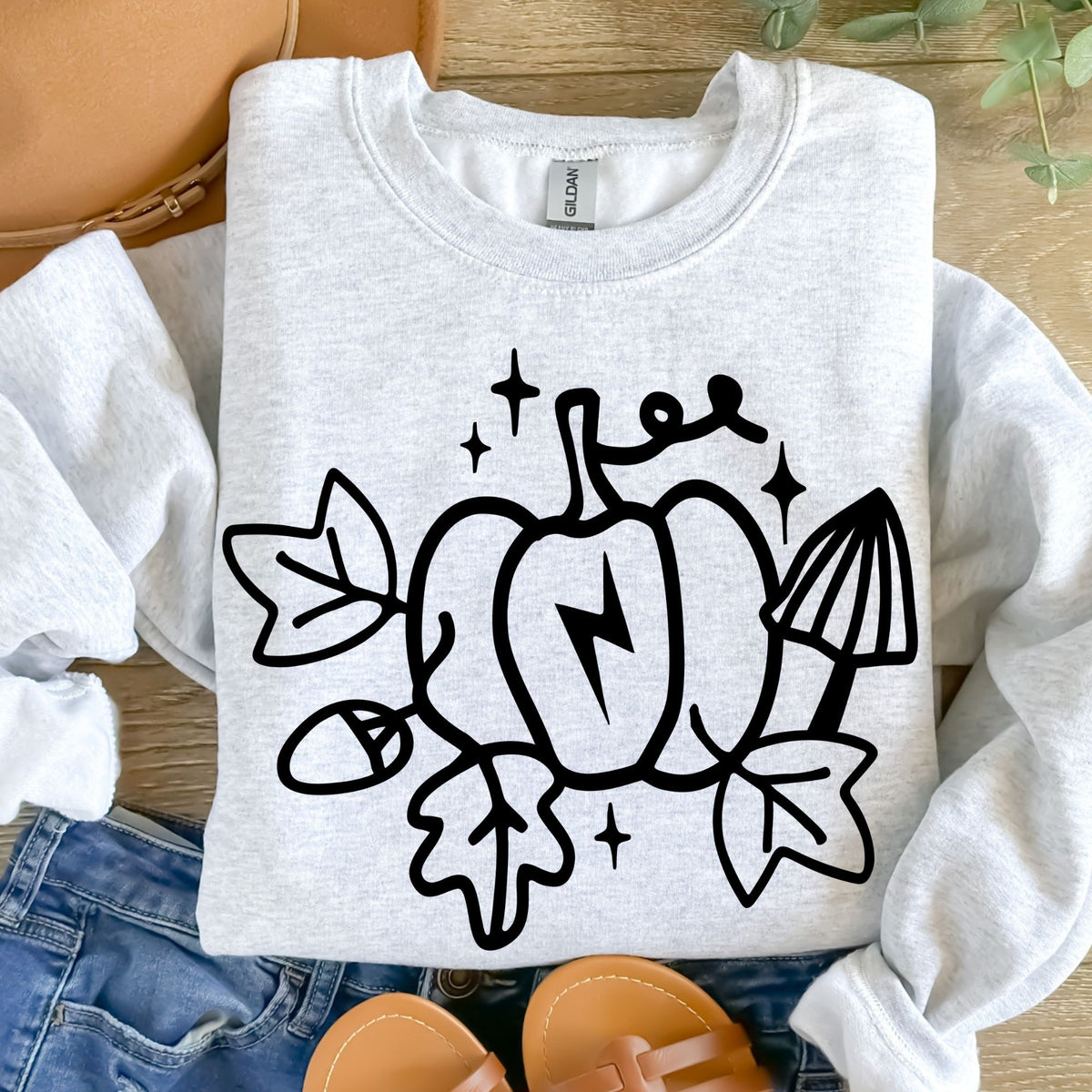 Pumpkin Black-38462-DTF transfer