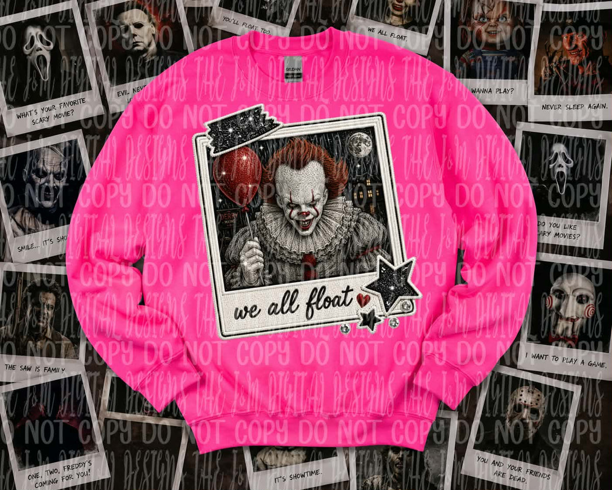 We all float Polaroid (J&M) DTF transfer