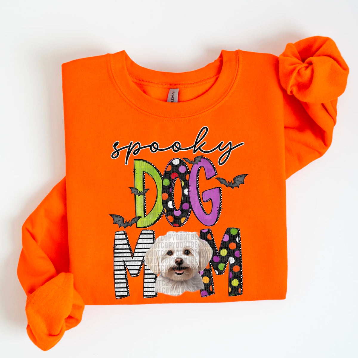 Spooky dog mom Maltese 55504 DTF transfer
