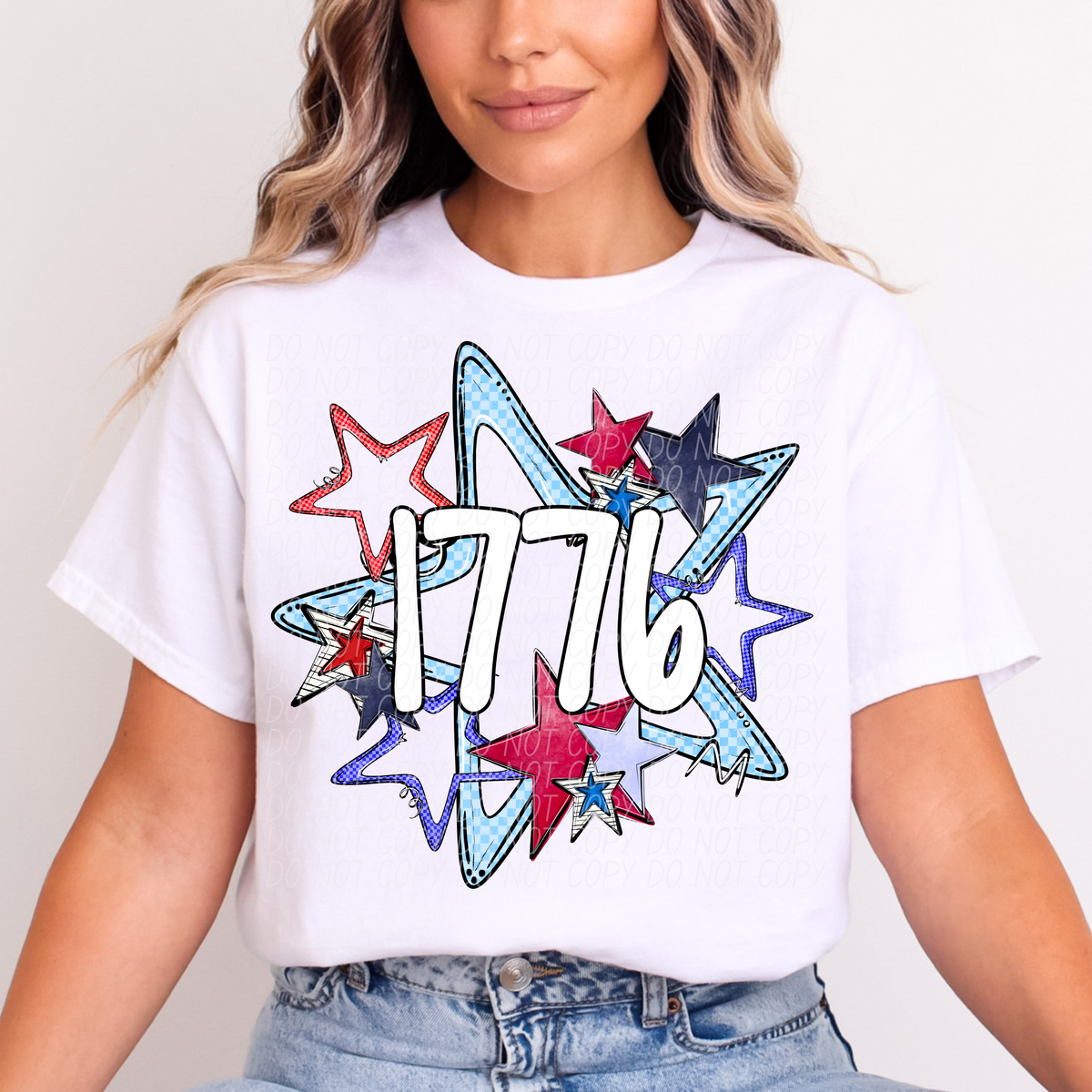 1776 Stars (CITY) DTF transfer