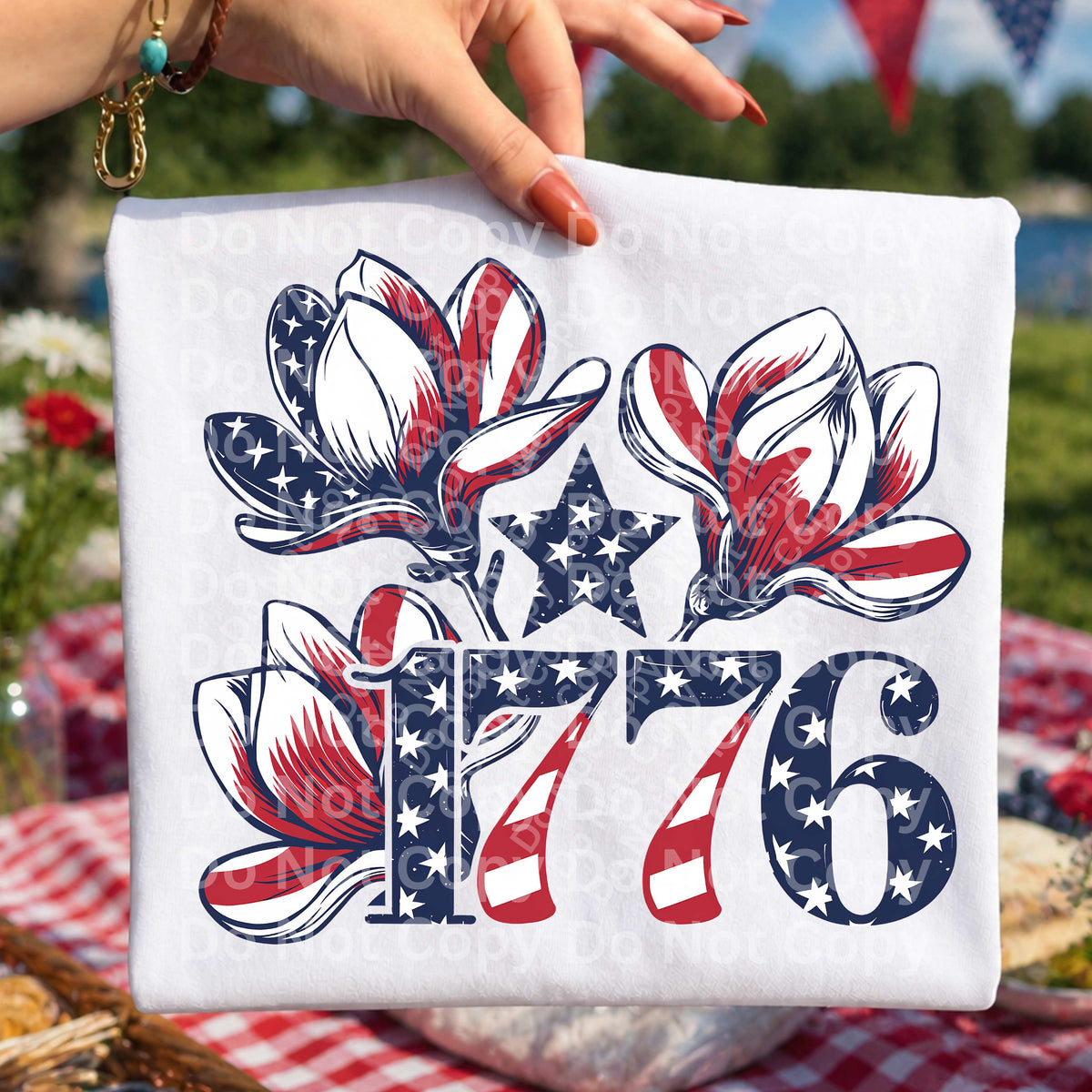 1776 magnolias (Irene) DTF Transfer