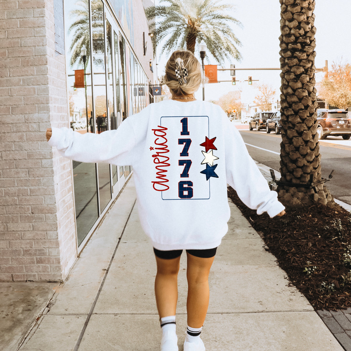 America 1776 frame with stars (SDD) DTF Transfer
