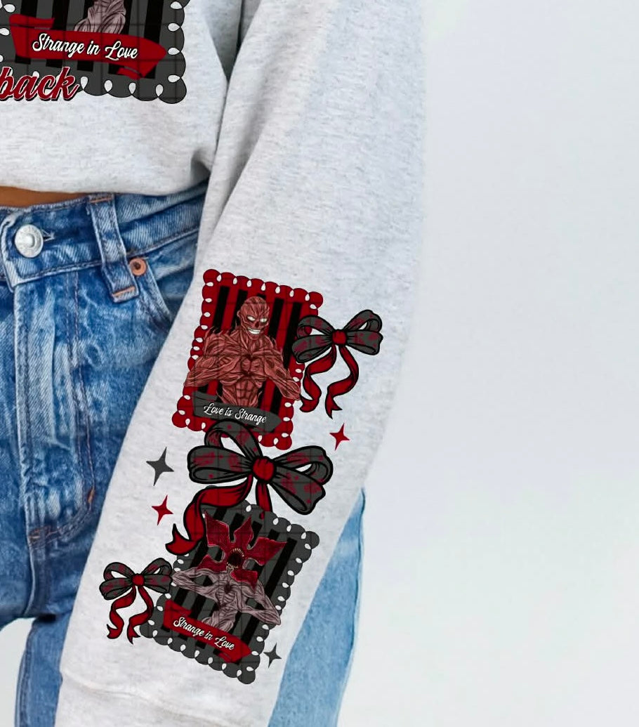 I love you to the upside down (SET OF TWO SLEEVES) (DD) DTF Transfer