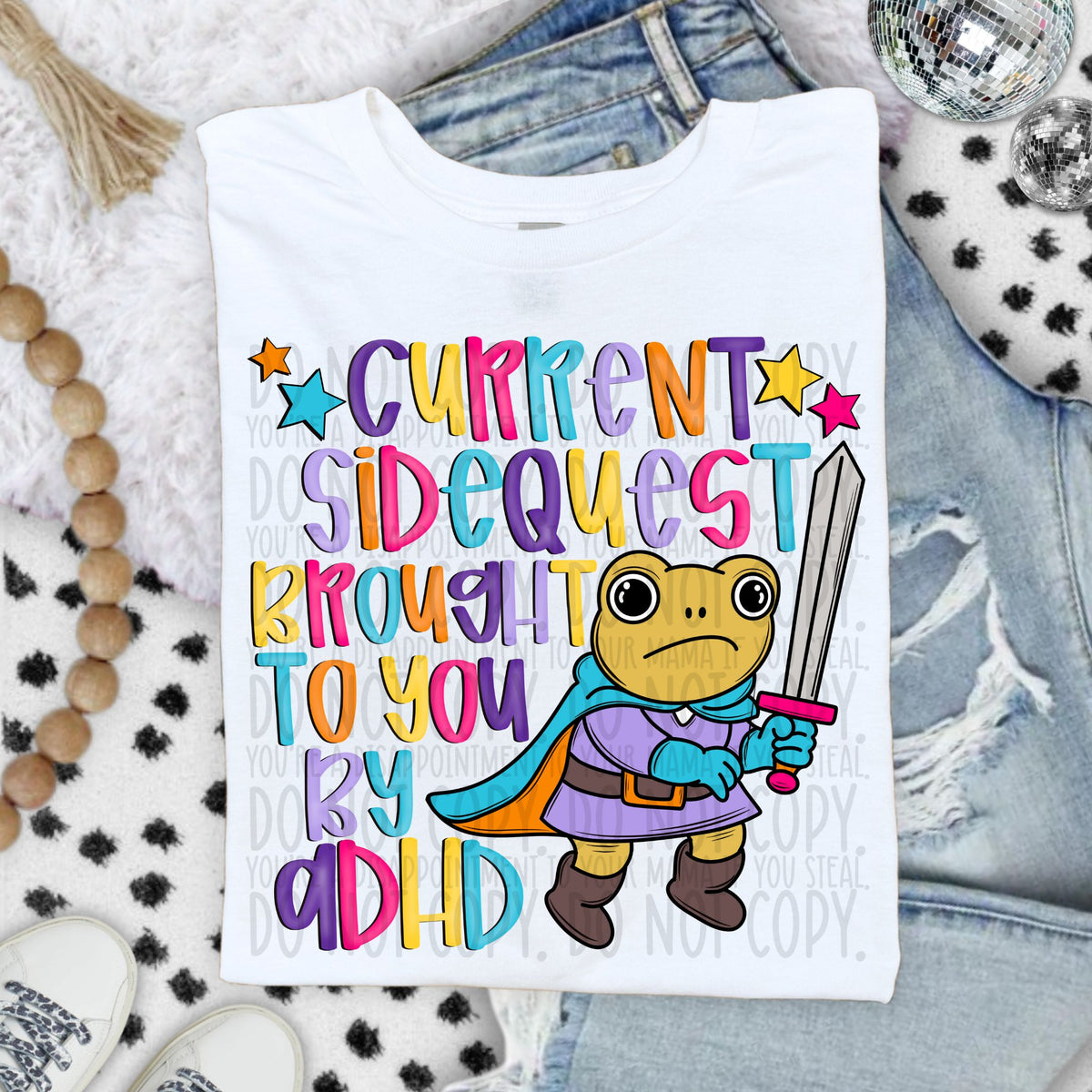 Current side quest brought to you by ADHD COLORFUL (SWD) DTF transfer