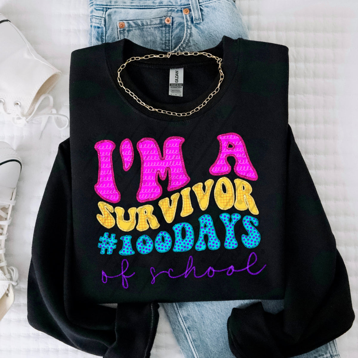 I’m a survivor 100 days of school DTF Transfer