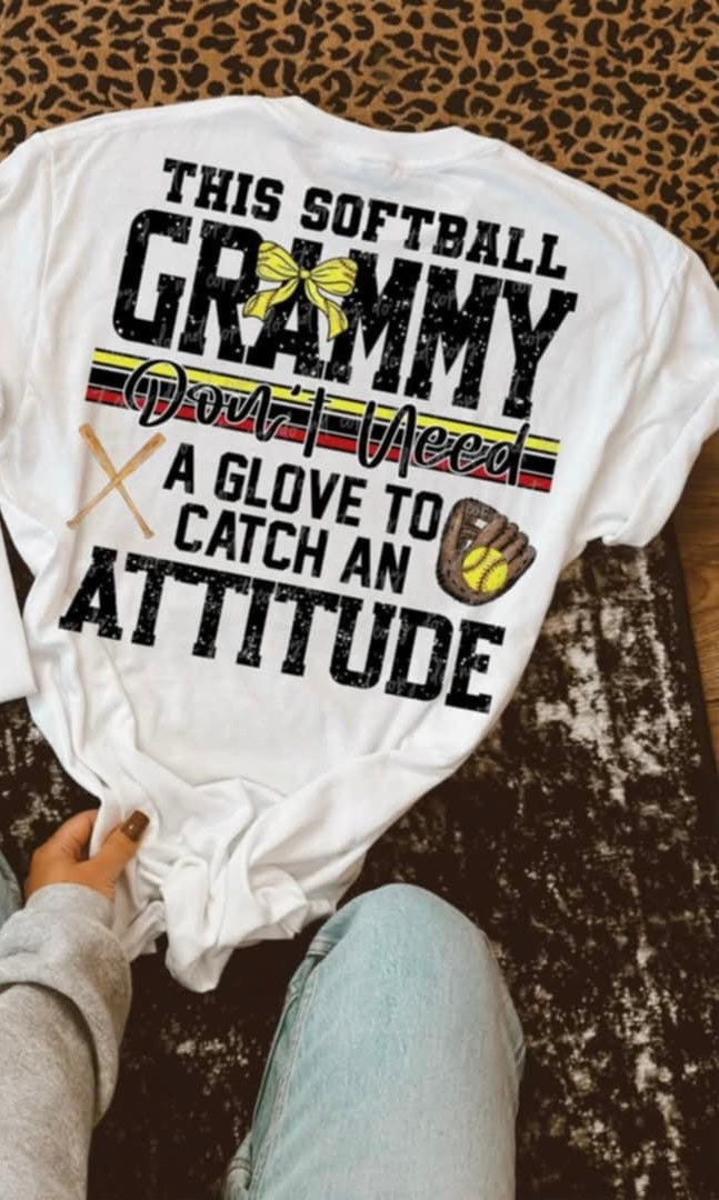 This softball Grammy dont need a glove to catch an attitude BOW (virgo) 92749 DTF transfer