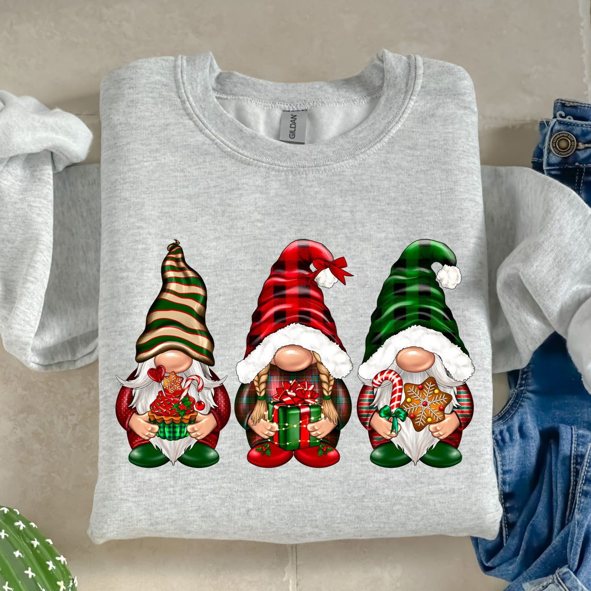 Christmas Gnomes-38567-DTF transfer