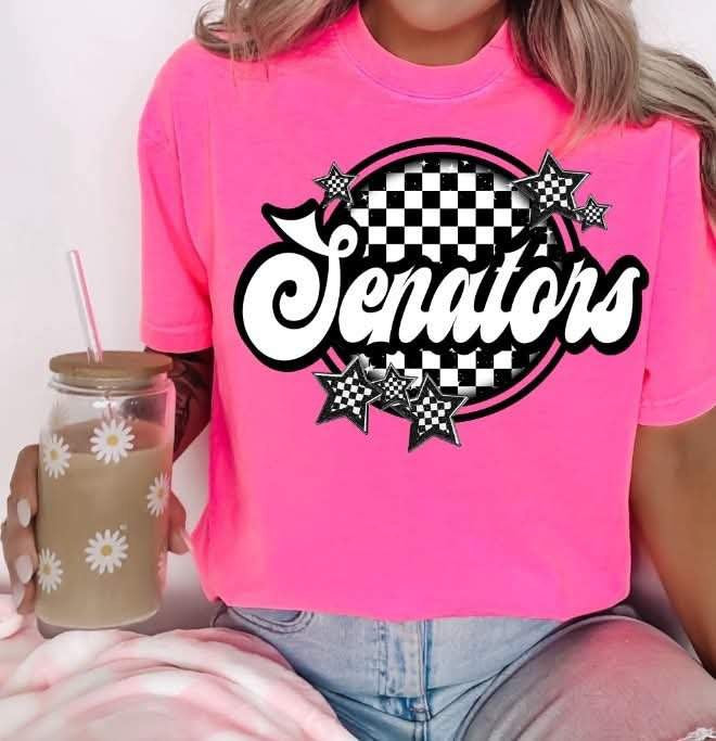 Senators checkered circle (S&G) 82322 DTF transfer