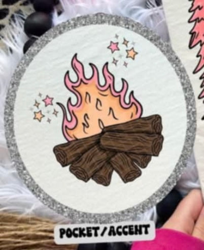 Nature is the best therapy pink pocket (Linda) 106652 DTF transfer