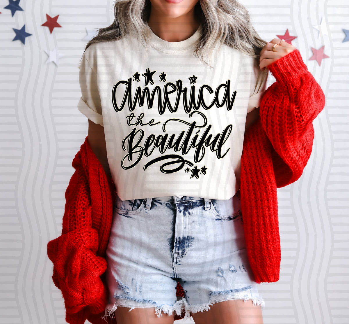 America the beautiful BLACK (Caplinger) dtf transfer
