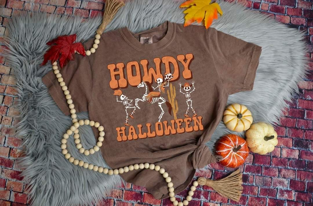 Howdy Halloween skellies (DDD) 58526 DTF transfer