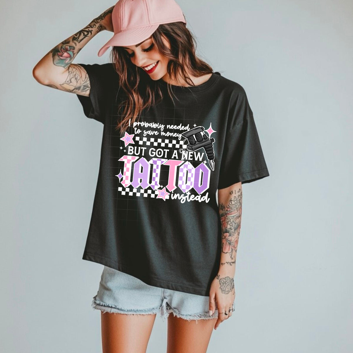 Got A New Tattoo Instead (WHITE WORDS) (CSC) DTF transfer