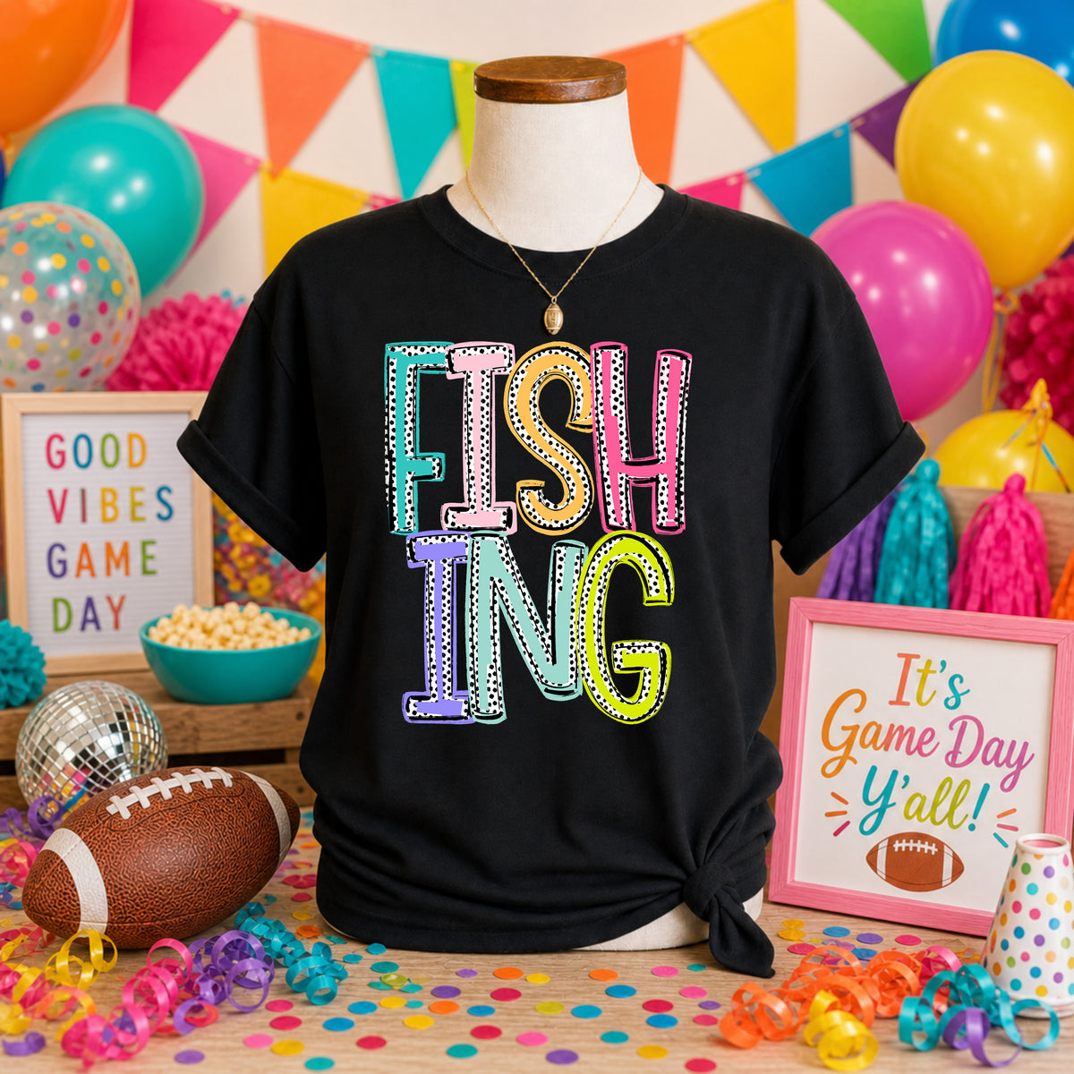 Fishing Dixie Dot (S&G) DTF transfer
