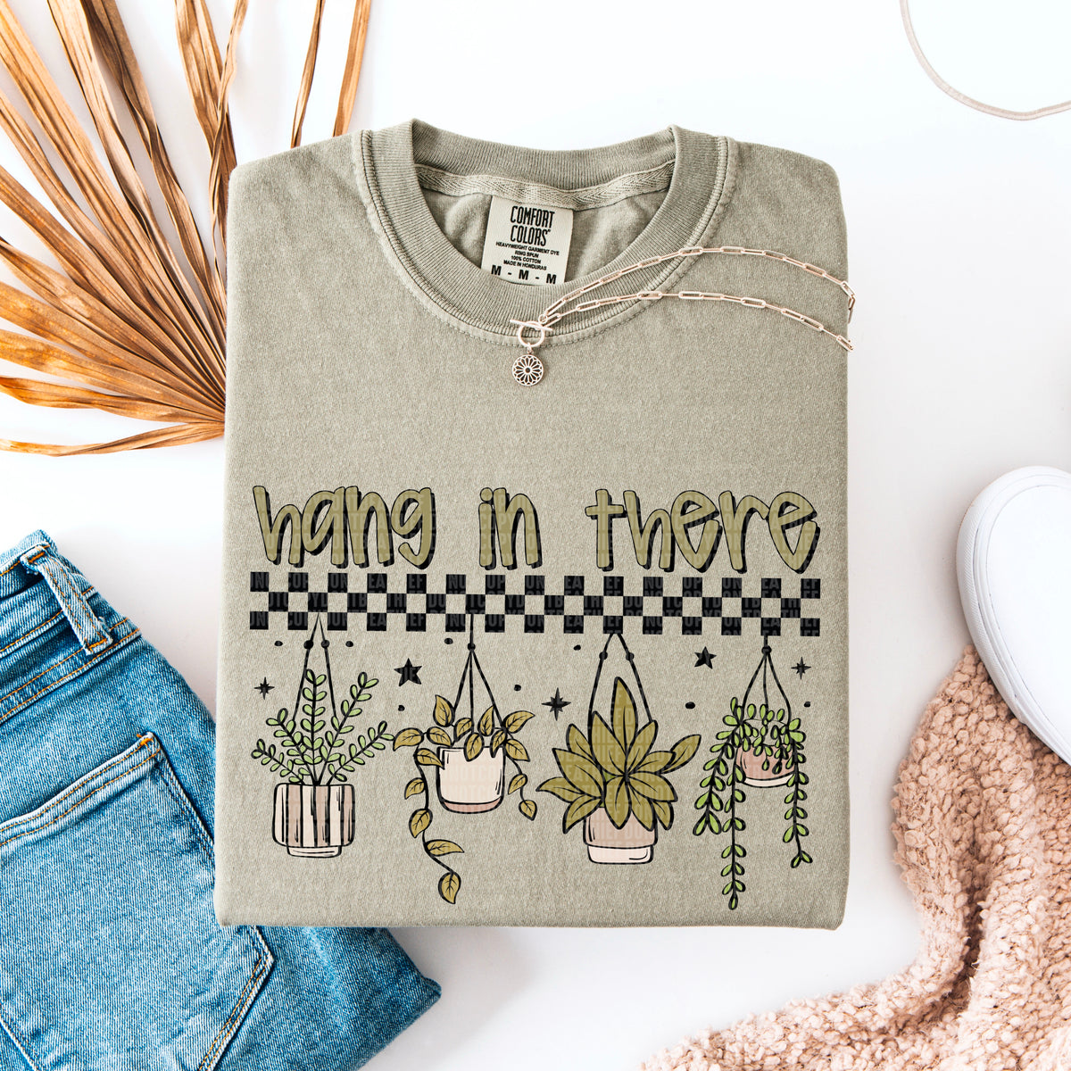 Hang in there plants 95076 DTF transfer