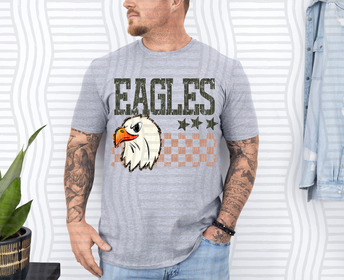 Eagles Tan Checker (Caplinger) DTF Transfers