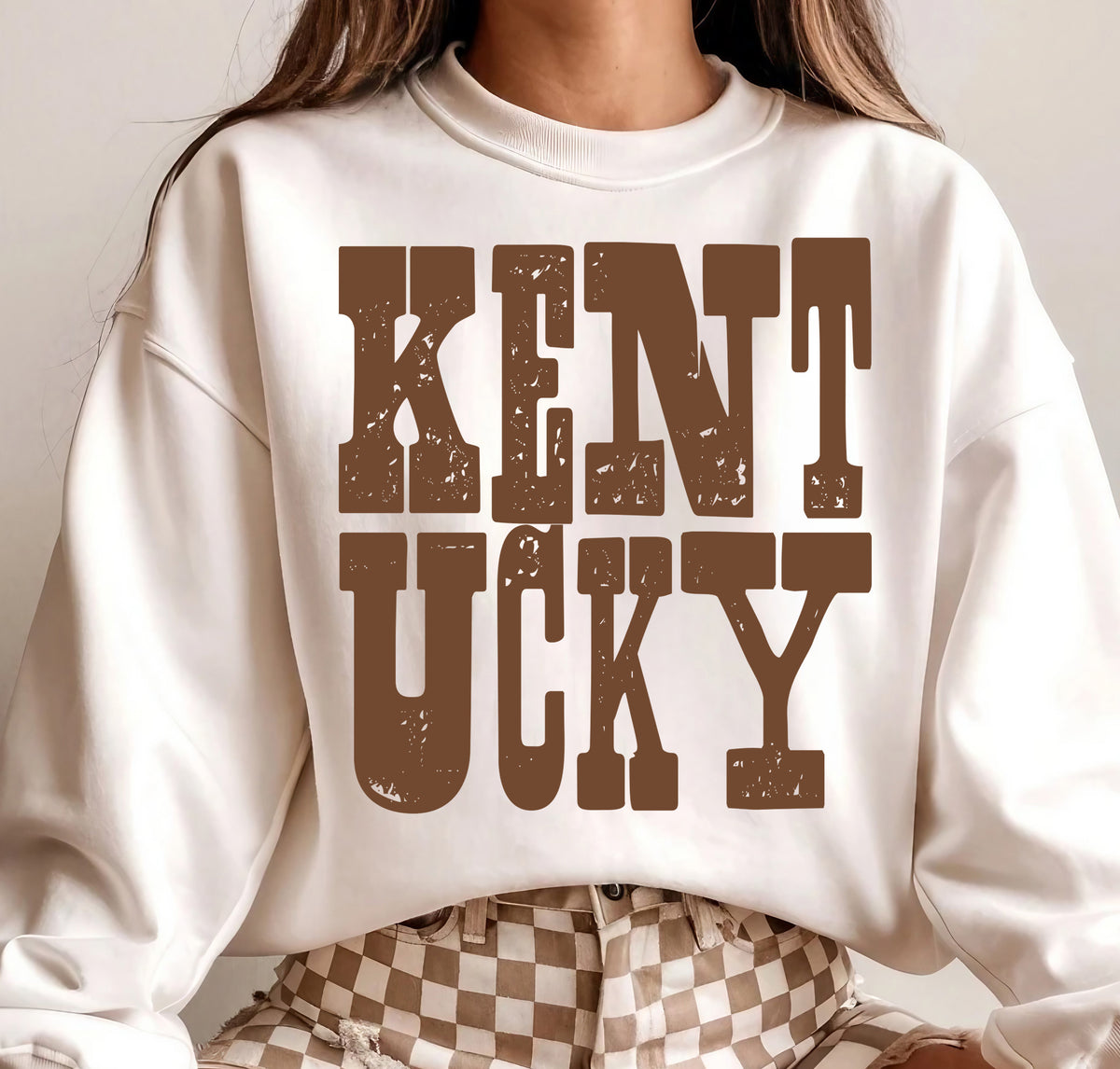 Kentucky Brown Grunge (S&G) DTF Transfer