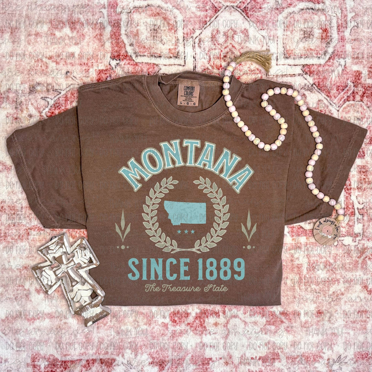 Teal Varsity Letter States (OHDD) DTF transfers