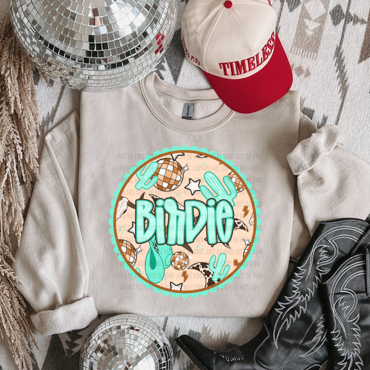 Birdie *Teal (Kayndi) 72801 DTF transfer