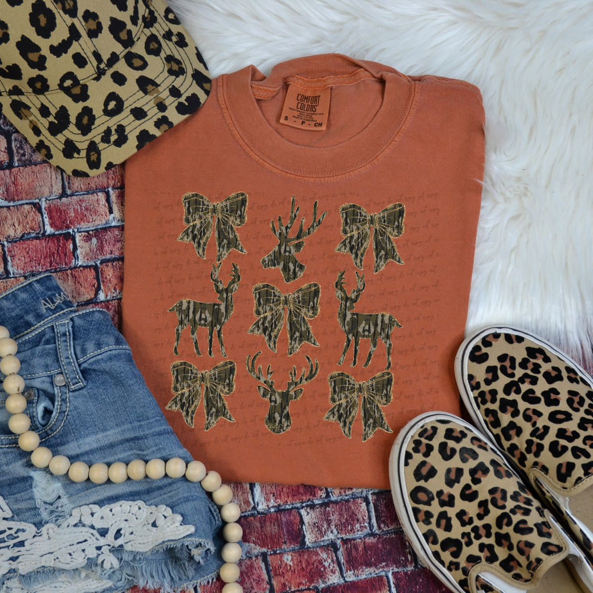 Deer With Bows 68596 DTF Transfers