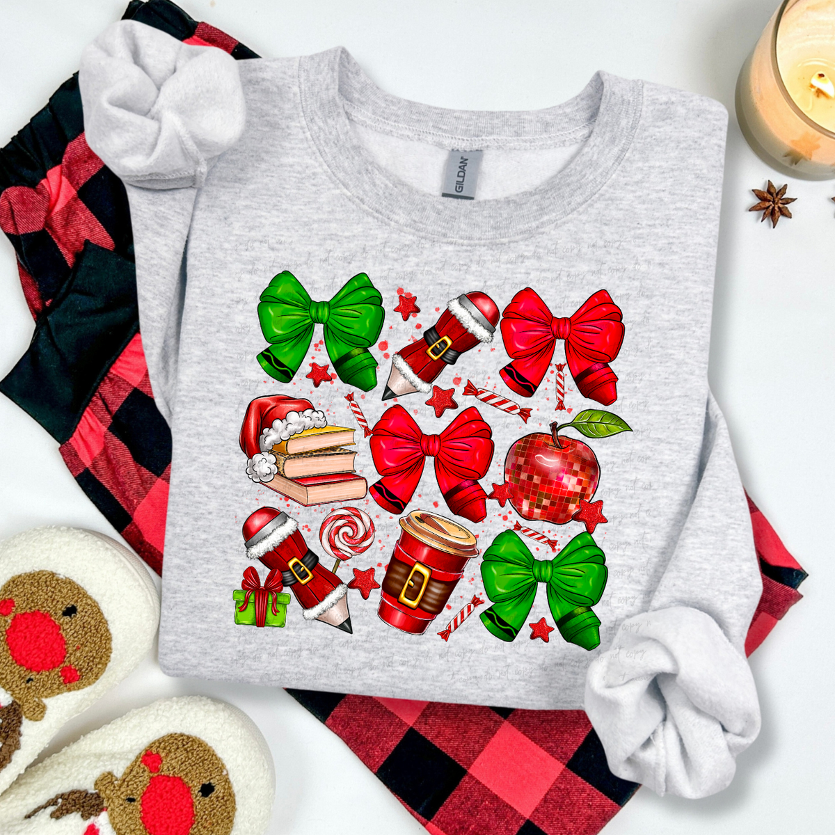 Christmas Teacher (RD) DTF Transfer