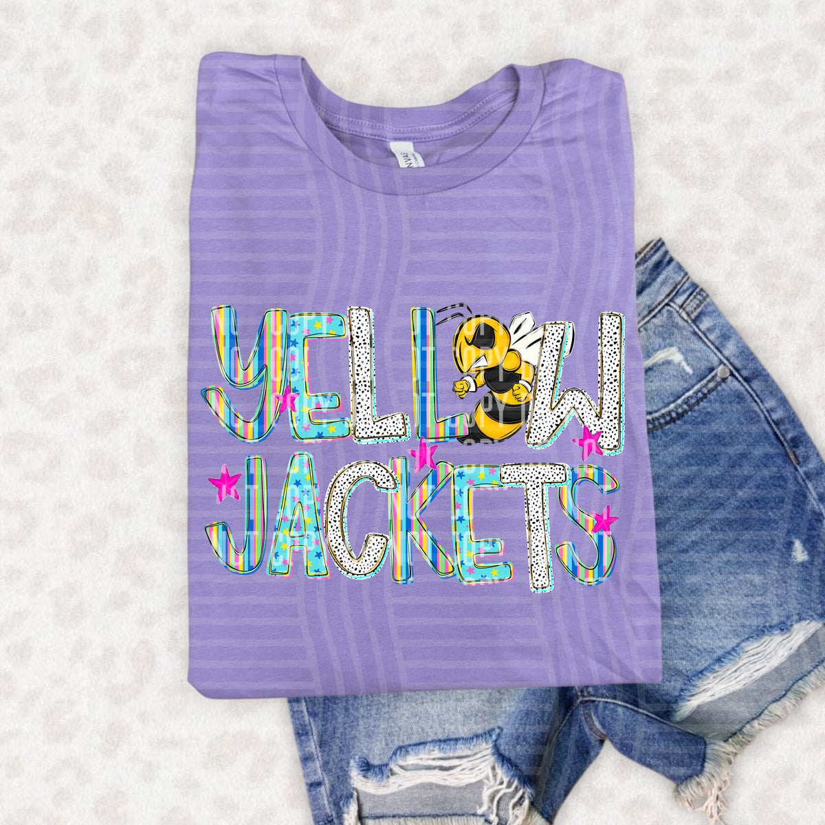 Yellowjackets Happy Chaos Mascots (Caplinger) DTF transfer
