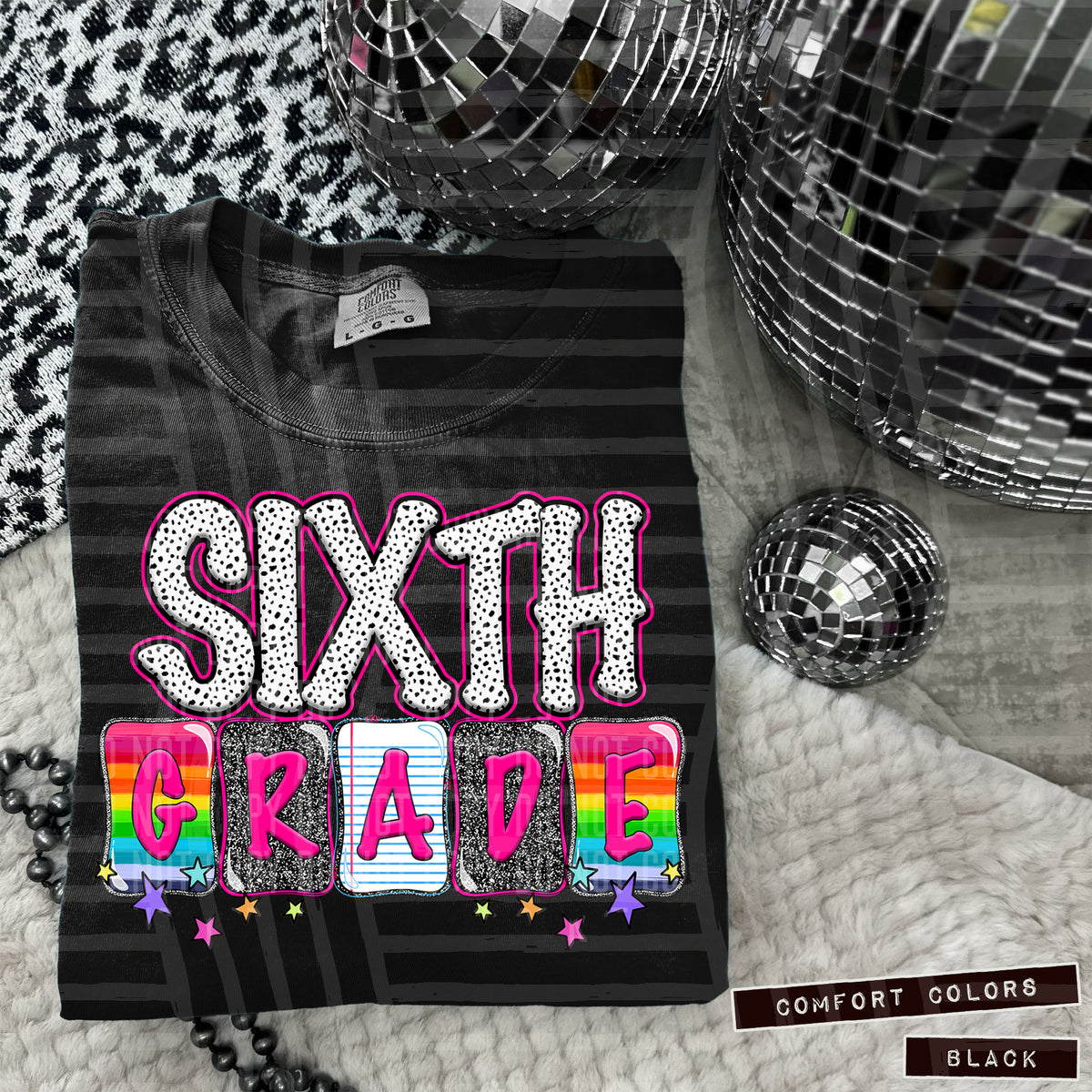 Sixth Grade pink (Caplinger) DTF transfer