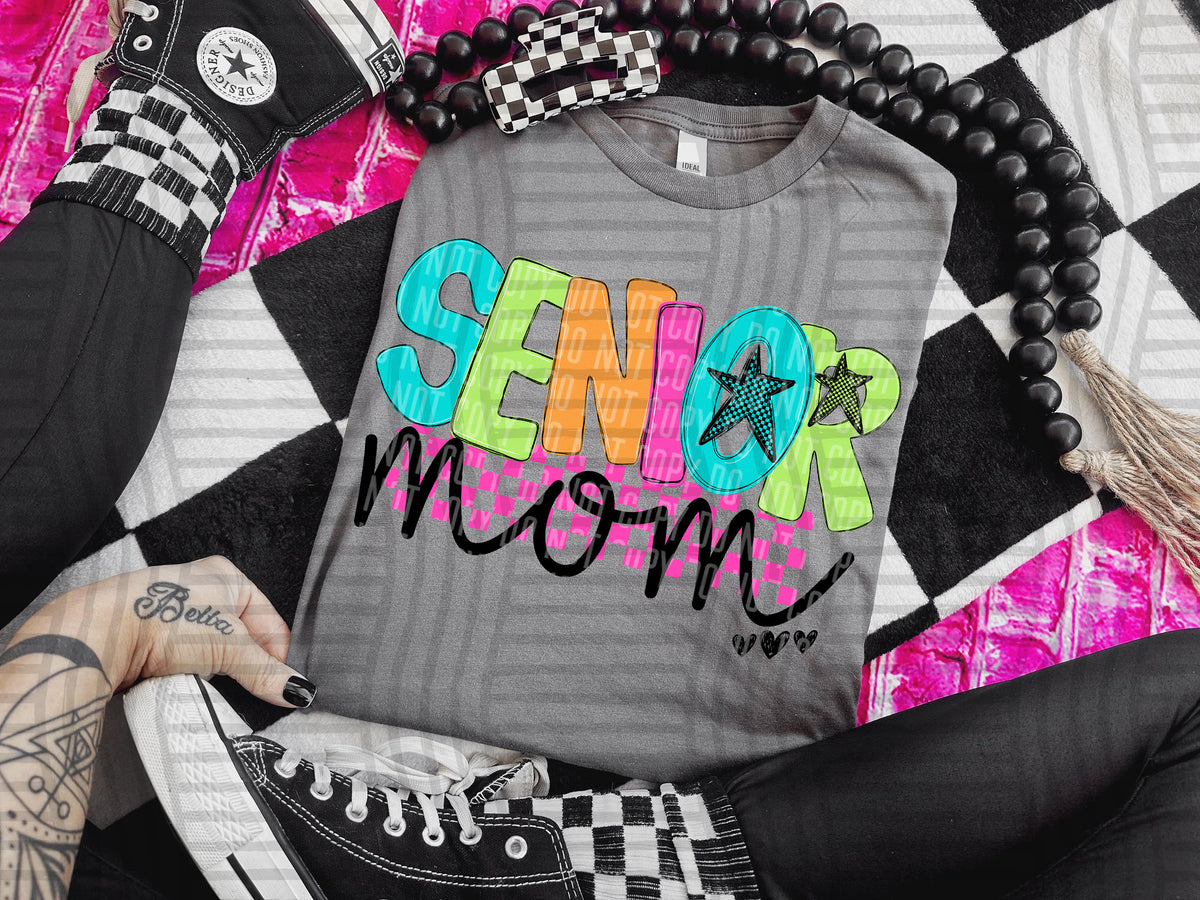 Senior mom checkmate starburst (Caplinger) DTF Transfer