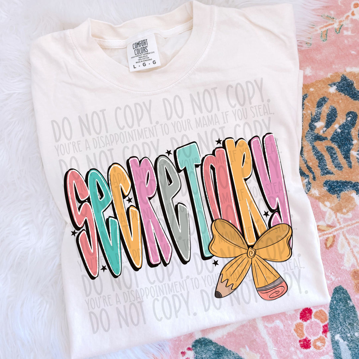 Secretary pencil bow (SWD) DTF transfer