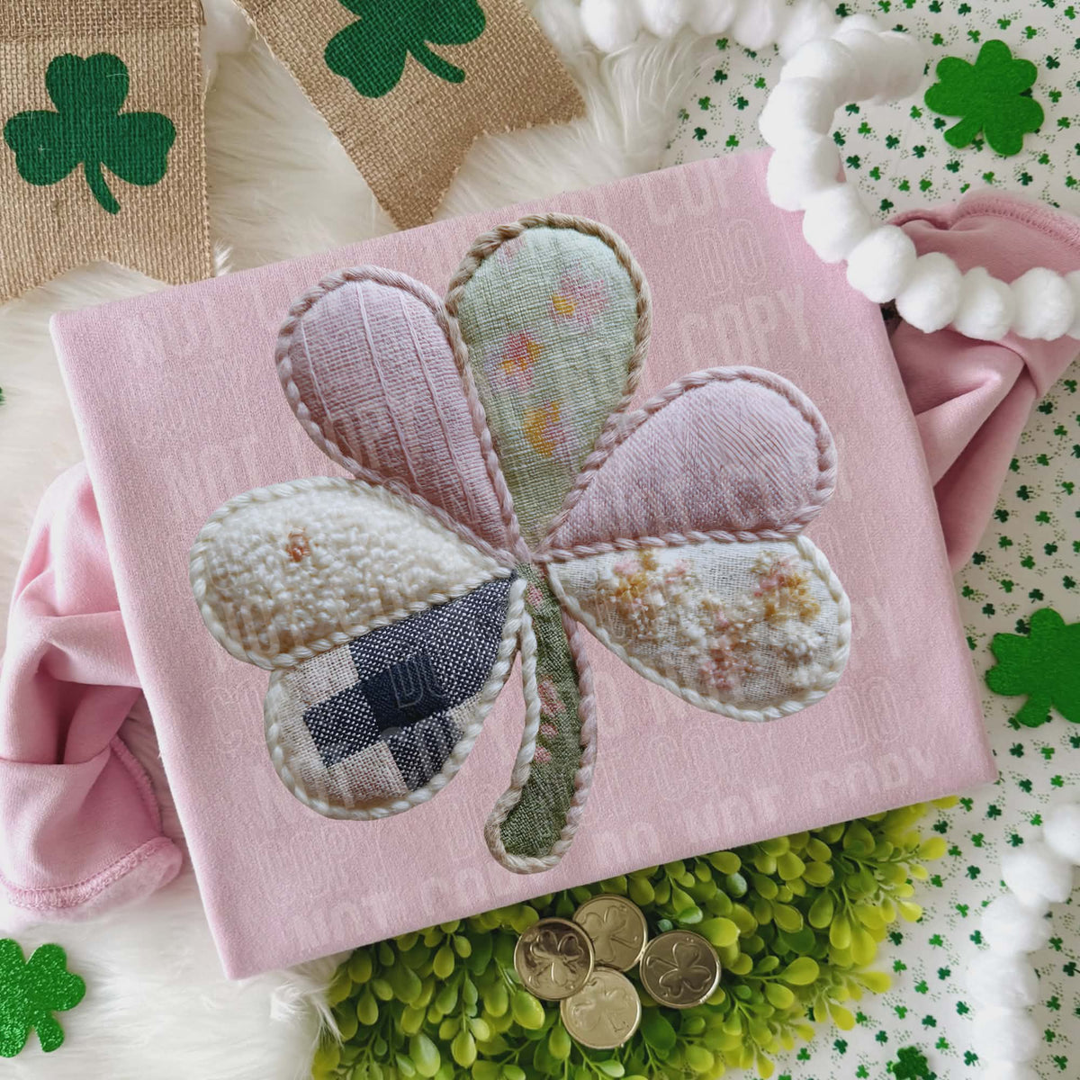 Patchwork Clover Sunday Special DTF transfer
