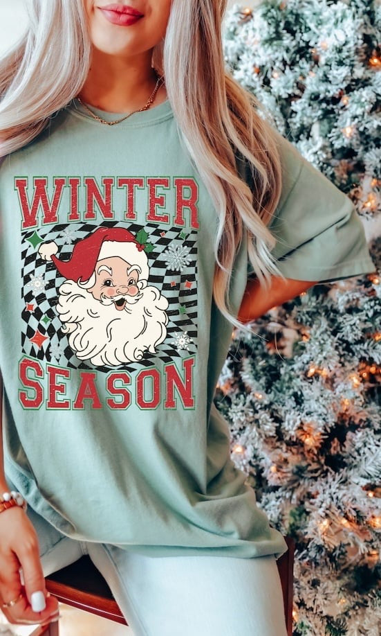 Winter season Santa 50957 DTF transfer