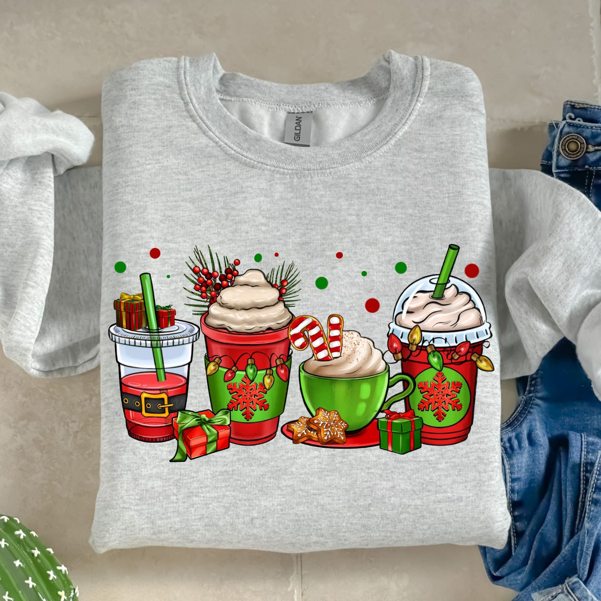 Christmas Coffee Cups-38562-DTF transfer