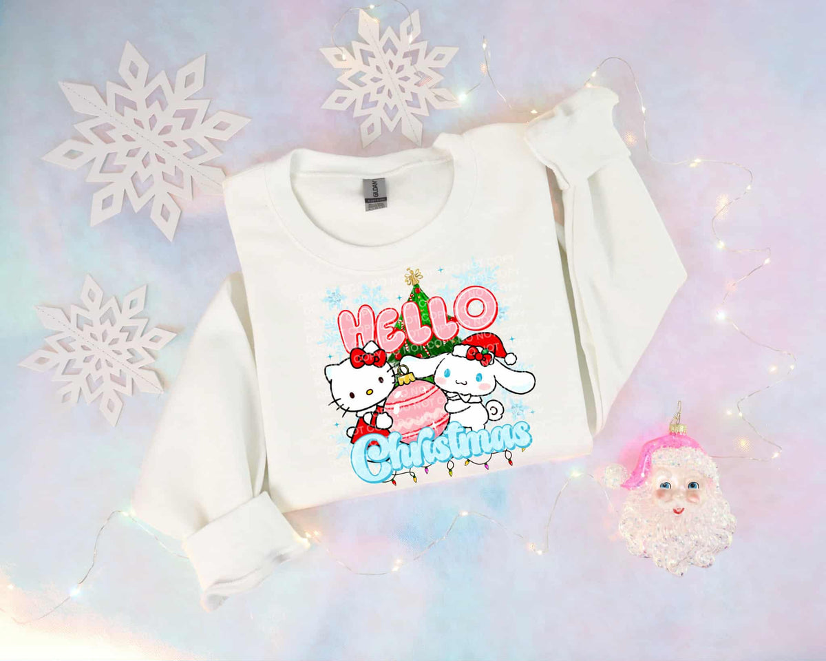 Hello Christmas kitty’s (Scg) DTF transfer