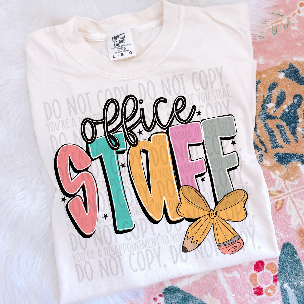 Office Staff pencil bow (SWD) DTF transfer