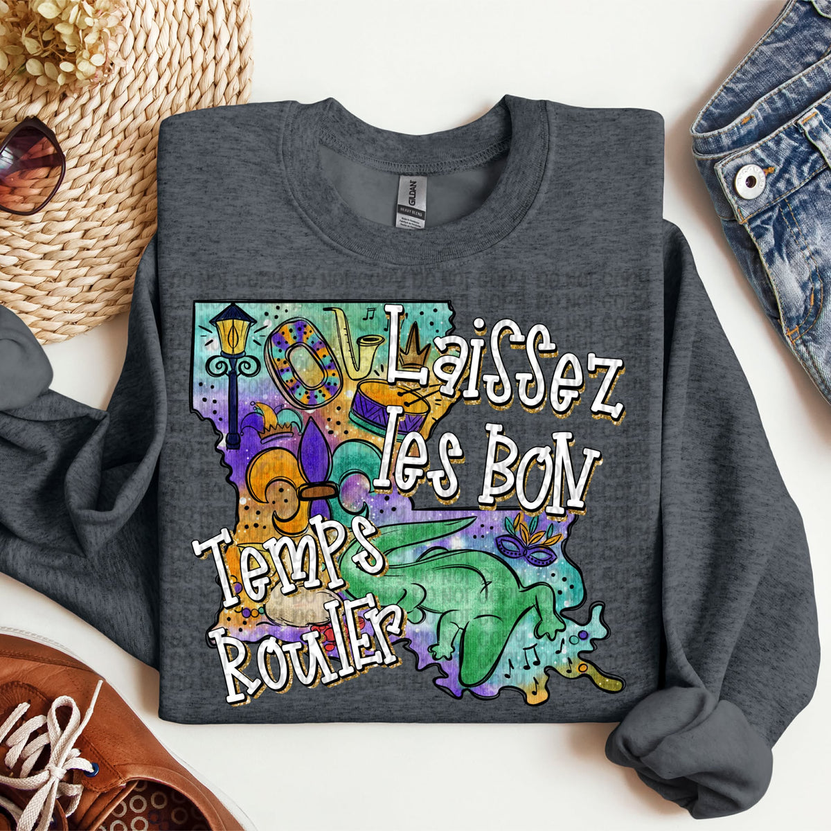 Louisiana Mardi Gras (VP) DTF transfer