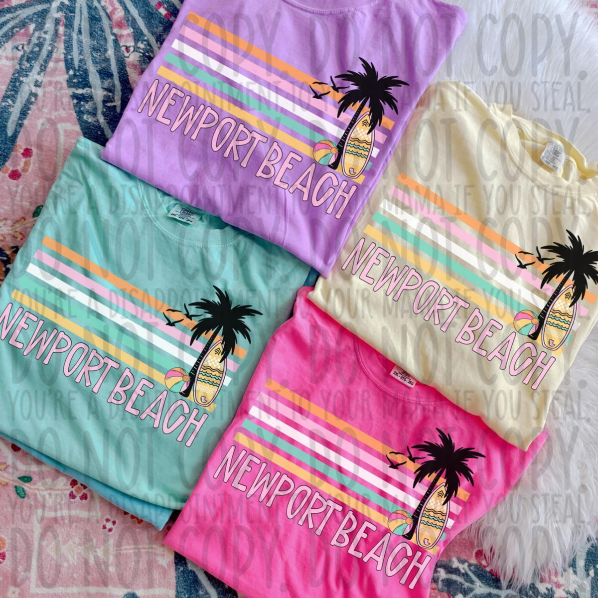 Newport beach stripes (SWD) 97845 DTF transfer